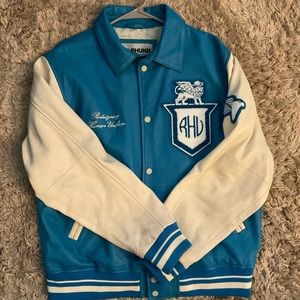 Zara x Rhude Leather Varsity Jacket